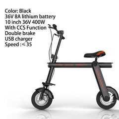 Electric scooter 48V 10A lithium battery 500W Brushless motor Folddable women man chidlren 10 inch electric bike 48V m365 adults
