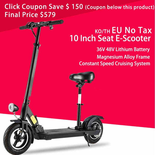 36V 48V 350W 500W Electric Scooter with seat Electric Bike 10inch long distance Lithium Battery Adult Foldable Hoverboard