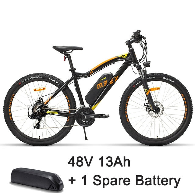 MZZK 27.5'' Electric Bicycle Powerful Motor 48V 13Ah Lithium Battery Mountain Bike Ebike