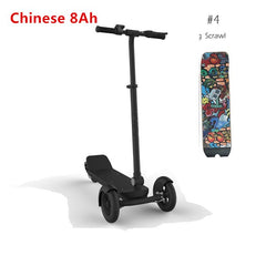 3 Wheels Foldable Electric Scooter Carbon Fiber Skateboard Samsung8.8ah/LG Battery8ah bike Kick Scooter for Children Adult