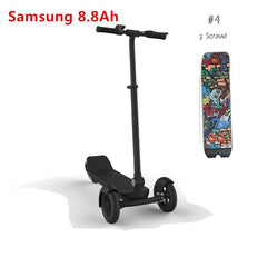 3 Wheels Foldable Electric Scooter Carbon Fiber Skateboard Samsung8.8ah/LG Battery8ah bike Kick Scooter for Children Adult