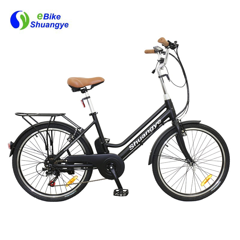 shuangye Cheap electric bikes  24v 10ah city electric bike market