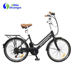 shuangye Cheap electric bikes  24v 10ah city electric bike market