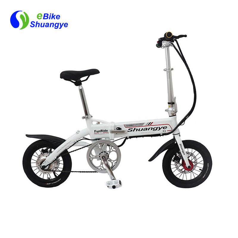 Shuangye 14''mini folding electric city bike with hidden battery A1-S for Russia