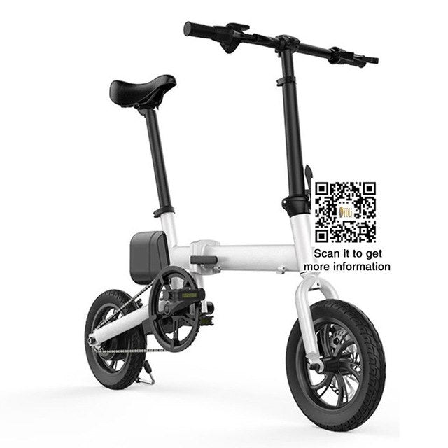 12'' e Bike 36 V Folding Electric Bike For Sale  240W  Battery Mini Bike  Electric Bicycle 5.2AH