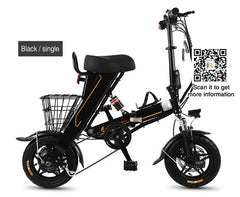 48V 500W 13 A Battery Electric Bike Folding Bike Mini 12'' e Bike With Bucket Or Back Seat Mini Electric Bike