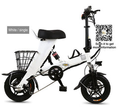 48V 500W 13 A Battery Electric Bike Folding Bike Mini 12'' e Bike With Bucket Or Back Seat Mini Electric Bike