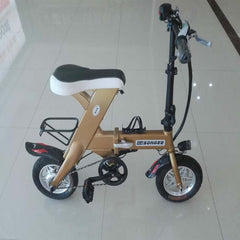 Foldable Electric Bike 48V 250w 10AH 12inch Lithium Battery Bicycle  Single Seat Cycle Aluminium alloy Ebike