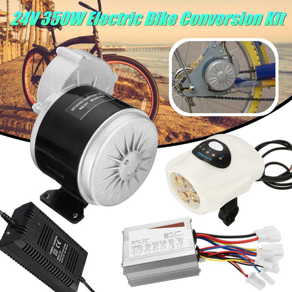 Electric Bicycle Conversion Kit 24V 350W Brushed DC Motor For 22-28 Inch DIY Electric Bike Conversion Kit With Controller
