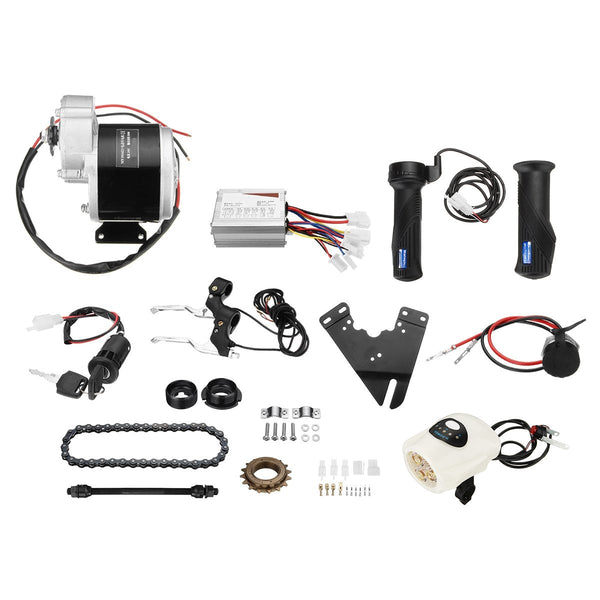 24V 350W Electric Bicycle Conversion Kit Brushed DC Motor For 22-28 Inch DIY Electric Bike Conversion Kit With Controller