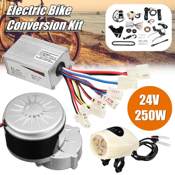 24V 250W Electric Bike Conversion Motor Controller Kit For 22-28'' Ordinary Common Electric Bicycle