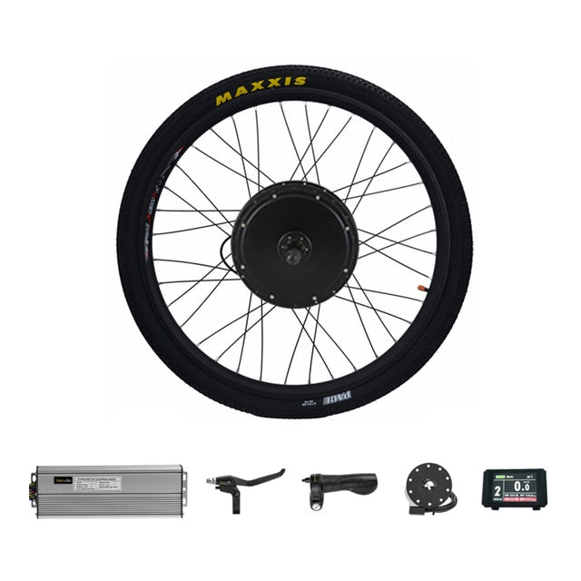 48V 1500W Cassette Motor Wheel  8 Speed 9 Speed Electric Bike Conversion Kit Electric Bicycle Kit E Bike Rear Hub Motor Kit